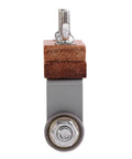 Close-up of Heavy Duty Chisel Sharpening Guide Rock Solid Honing Jig with adjustable clamping mechanism for woodworking tools.