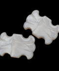 Upgrade Your Folk Guitar Game With These Awesome 6 Piece Tuning Peg Buttons, two white buttons for guitar replacement.