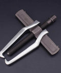 Front view of Heavy Duty 2 Jaw Puller With Single Hook Lifting Tool, chrome vanadium steel construction, shown in small size.