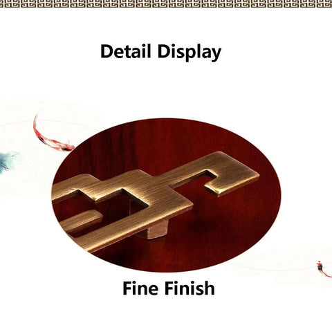 Close-up of Set Of 5 Vintage Retro Style Kitchen Cabinet Door Handles and Drawer Pulls 177mm Antique Bronze Zinc Alloy detail