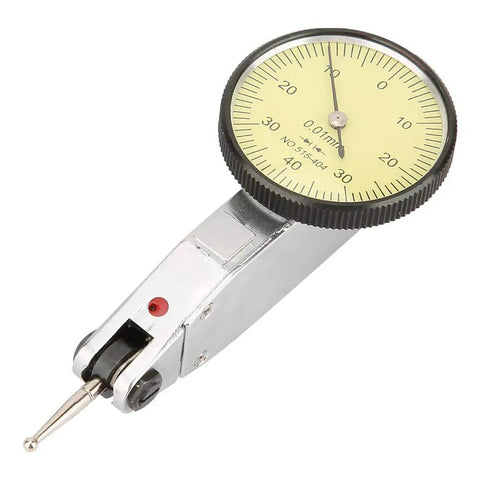 Dial Test Indicator.0001 Precision Gauge For CNC Machining And Inspection With Lightweight Aluminum Body Quarter Inch Collet 0.8mm Travel