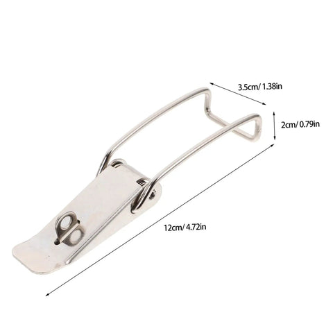 Sturdy Stainless Steel Toggle Latch Fasteners Set With Extended Hook Locks 6 Pack Spring Loaded Door Latch Kit For Garage Doors And Hinge Security Now