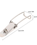 Six Pack Stainless Steel Toggle Latch With Extended Hook And Spring Loaded Mechanism, Heavy Duty Door Lock Kit dimensions shown in image.