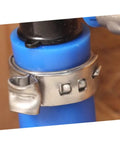 Heavy Duty Stainless Steel Hose Clamps Ear Clamps Lock Down Fuel Lines and Cables on Cars Boats or Garage Builds Without the Hassle, close-up view