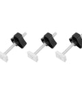 Heavy Duty Stainless Steel T Track Kit For Woodworking And Metalwork With 10 Bolts Nuts Washers And Slide Controls Built Tough For Durable Joinery Guide System For Home Shops, three clamps