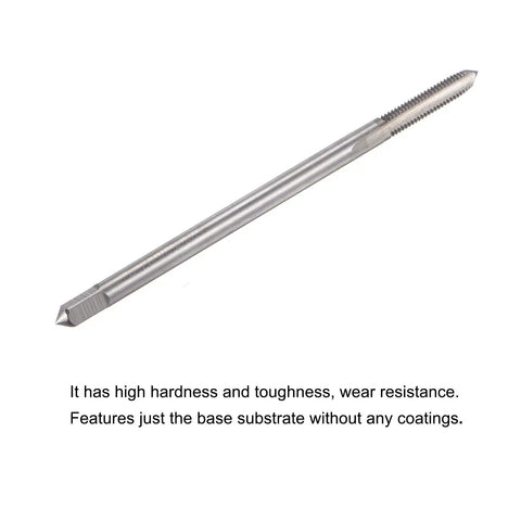 Heavy Duty Thread Milling Tap 10-32 UNF High Speed Steel HSS 3 Straight Flutes Extra Long 4 Inch Length Right Hand Cutting
