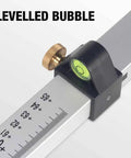 Levelled bubble image of Score This Awesome Two Tone Aluminum Rod Kit With Quick Lock Ideal For Rotary Laser Level Elevation Measurements Absolute And Differences Up to 7.87 Feet With Dual Scales Carry Bag Included.