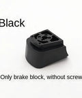 Universal Inline Skate Brake Pad Kit For Stopper Roller Brake Replacement Tough Rubber Build Black Finish