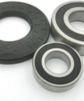 Premium Top Load Washing Machine Bearing And Seal Kit For He3T He4T He5T Units featuring rubber seal and two metal bearings.