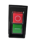 Pushbutton Electromagnetic Switch For Garden Tools 120V 220V 4 Pin 5 Terminal Double Pole Cutoff with red and green buttons