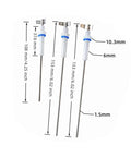 Heavy Duty Boiler Water Level Steam Probe Kit For Seamless Swap With Dual Oracle And Touch Espresso Machines featuring three stainless steel steam probes with dimensions.