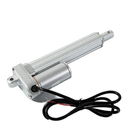 Top Shelf Heavy Duty Electric Linear Actuator Gliding Smooth As A Pro Hydraulic Cylinder with wires and aluminum body.