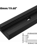 Pro Grade Woodworking T Slot Track 30mm Wide Aluminum Alloy Rail 500mm Length for T Screws and Clamps Built Tough Precision
