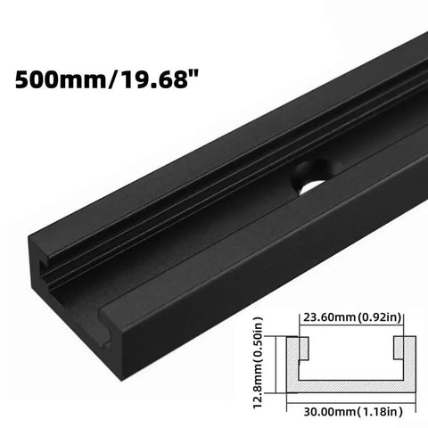 Pro Grade Woodworking T Slot Track 30mm Wide Aluminum Alloy Rail 500mm Length for T Screws and Clamps Built Tough Precision