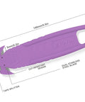 Safe Recessed Blade Box Cutter Knife 10 Pack Purple With Double Sided Blade For Easy Cuts And Reduced Risk Of Lacerations No Sweat For Opening Boxes Packages And Cartons, purple 140mm cutter