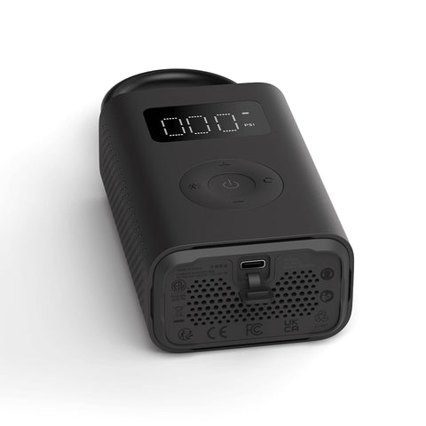 Portable Electric Air Compressor 2 With 150 Psi, Fast Inflate for cars, trucks, and bikes, USB-C charging port visible