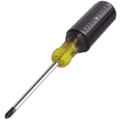 Precision Machined Phillips Screwdriver With Cushion Grip, Number 2 Tip, Made In USA, Tip Ident For Quick Alignment