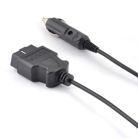 Cigarette Lighter To OBD2 Power Cable 16 Pin 10Ft 12V DC Vehicle OBD II Port Adapter Connect Any 12V Source To Car Diagnostic Tool OBD II Cable