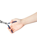 Upgraded 5 Piece Hydraulic Cylinder Seal Installation Tool Kit With Twistor Seal Installers in hand showing installation tool.