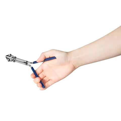 Upgraded 5 Piece Hydraulic Cylinder Seal Installation Tool Kit With Twistor Seal Installers in hand showing installation tool.