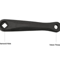 Lightweight 140mm Aluminum Diamond Hole Bike Crank Arm For Mid Drive EBikes Beefy Torque Durable Mountain Bike Crankset Replacement Part Easy Install Today black aluminum crank arm, diamond-hole, 14mm thread