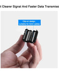 Close-up of hand holding clip-on ferrite core filter for 5mm cable, 12 Pack RFI EMI Noise Suppressor Cable Clips With Clip On Ferrite Ring