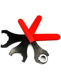 Essential ER16 ER20 ER25 ER32 ER40 Spanner Wrench For Tightening Collet Nuts On CNC Milling Lathes Smooth Grip Heavy Duty UM Type Tool Holder Fix, red handle, durable steel.