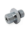 Chrome High Pressure Hose Adapter For Dive Computers And Gauges With Seven Sixteenth UNF HP Port And Three Eighths UNF Computer Port