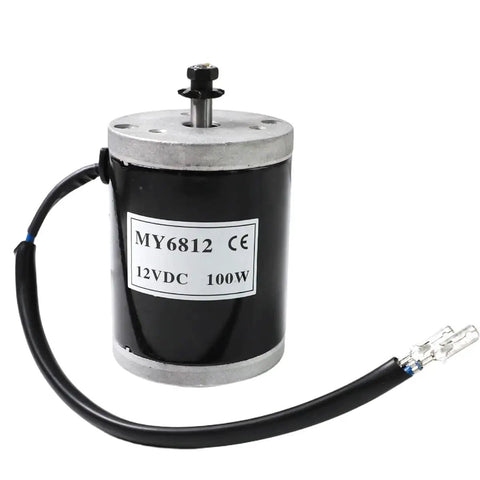 Replacement 12V 100W Brushed Electric Scooter Drive Motor For Razor E100 E125 E150 E175 Scooters And MX125 Dirt Bike With 7 Tooth 25H Chain Sprocket No Fuss Easy Plug And Play Fit