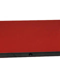 Lock Down Insert For Cabinet Saws With Tool Free Positive Locking Fits Industrial Cabinet Saw Professional Cabinet Saw And Contractor Saw No Fuss Install Quick Access Safer Accurate Rips, showing red insert with metal locking mechanism