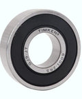 Close-up of Industrial Grade 4 Pack Deep Groove Ball Bearings 6001-2RS With Double Rubber Seals Made From Premium Chrome Steel.