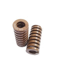 Heavy Duty Spiral Stamping Compression Springs 30x15mm Set Of 2 For Die Casting Molds And Elastic Motion Needs With Multi Load Ratings Perfect For Pro Jobs, brown coil springs stacked.
