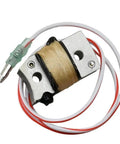 Cool Outboard Coil Pulser For 40HP Engines Fits Smooth Shift Mechanisms And Endures Heavy Marine Use With Solid Build Quality For Reliable Performance. Image of coil pulser with wires and metal mount.
