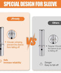 Comparison of connector designs showing circular crimping for Deutsch DTP And DTHD Connector Kit With 2 Pin DTP 4 Pin DTP 1 Pin DTHD.
