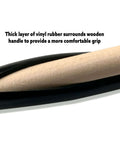 Close-up of DIY Paper Bead Kit roller handle with vinyl rubber grip for comfort