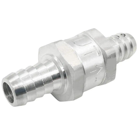 12mm Half Inch Fuel Non Return One Way Check Valve For Gas Diesel Oil Water Lines Beefy Aluminum Alloy Construction
