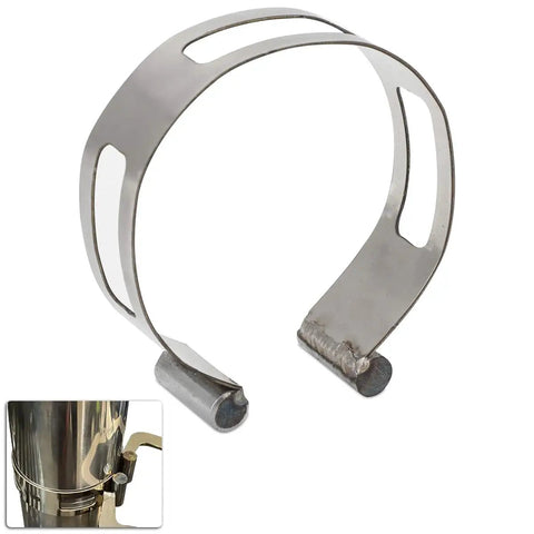 3 Inch Stainless Exhaust Tacking Band Clamp On For Welding Fabrication Durable Rustproof Steel Construction Close-Up