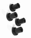 Heavy Duty Sliding Barn Door Track Spacers Carbon Steel Wall Mount Connectors Black Finish For Farm Garage Basement 4 Pcs 3.5x3x2 Cm Built To Last And Rock Solid Hardware