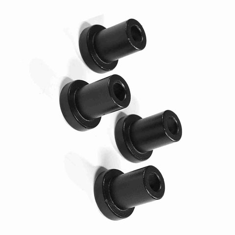Heavy Duty Sliding Barn Door Track Spacers Carbon Steel Wall Mount Connectors Black Finish For Farm Garage Basement 4 Pcs 3.5x3x2 Cm Built To Last And Rock Solid Hardware