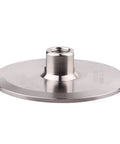 Sanitary Tri Clamp To NPT Female Adapter 1 Quarter Inch NPT Port 3 Inch Tri Clamp Stainless Steel 304 Food Grade Dairy Safe Connector For Beverage And Homebrew Corrosion Resistant Silver top view