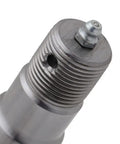 Close-up of Trailer Spindle For 3500 Lb Axle With EZ Lube showing threaded detail and lube fitting