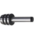 MT3 triple-bearing live center for CNC lathe with conical tip and knurled adjustment rings