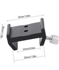 Universal Aluminum Scope Mount For Telescopes And Finderscopes, Dovetail Slot Bracket with measurements shown