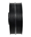 Side view of Premium Harmonic Balancer For Audi A5 2015 2016 Cast Iron Black Serpentine Drive Belt 59mm Depth 24mm Inside Diameter