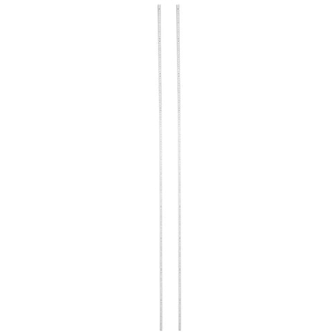 Heavy Duty Folding Carpenter Ruler Pair Offering Two Meter Straight Shooting Layout Measurements Lightweight Compact Abs Measure Stick for Woodworkers