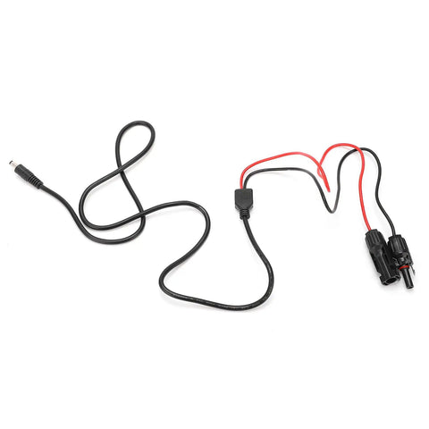Brass DC5521 Solar Power Cord 300V For Household Appliances Flexible Heavy Duty Cable For Stable Power Transmission Everyday Home Use Plug In Ready Kink Resistant Easy Storage, 0.5m cable with DC plug