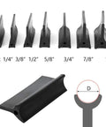 Flexible Contour And Angle Sanding Grips Set Pro Grade with double-ended pads in 14 sizes for sanding beads and edges.