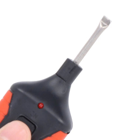 Close-up of Handy Heating Pen Tile Repair Kit With 8 Color Wax Blocks for Ceramic Tiles and Porcelain showing grip and tip.