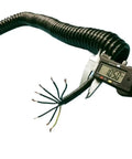Heavy Duty Coiled Extension Cord with a retractable spiral design, measuring 10.50mm, featuring 8 core flat cables.