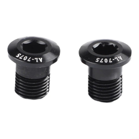 Two Pack M10 P1.0 Rear Derailleur Hanger Bolts For Tail Hook Mounting Screws And Chain Tensioner Installation Black Anodized Replacement